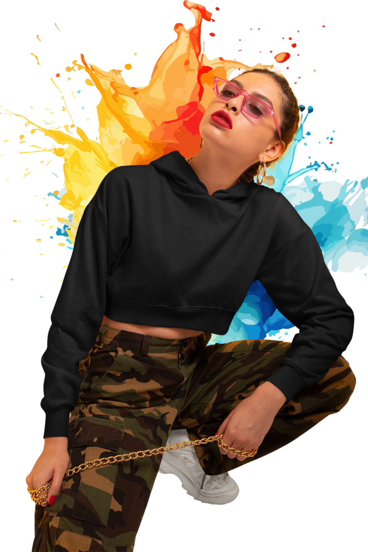 Women's Premium Cropped Hoodie