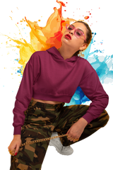 Women's Premium Cropped Hoodie